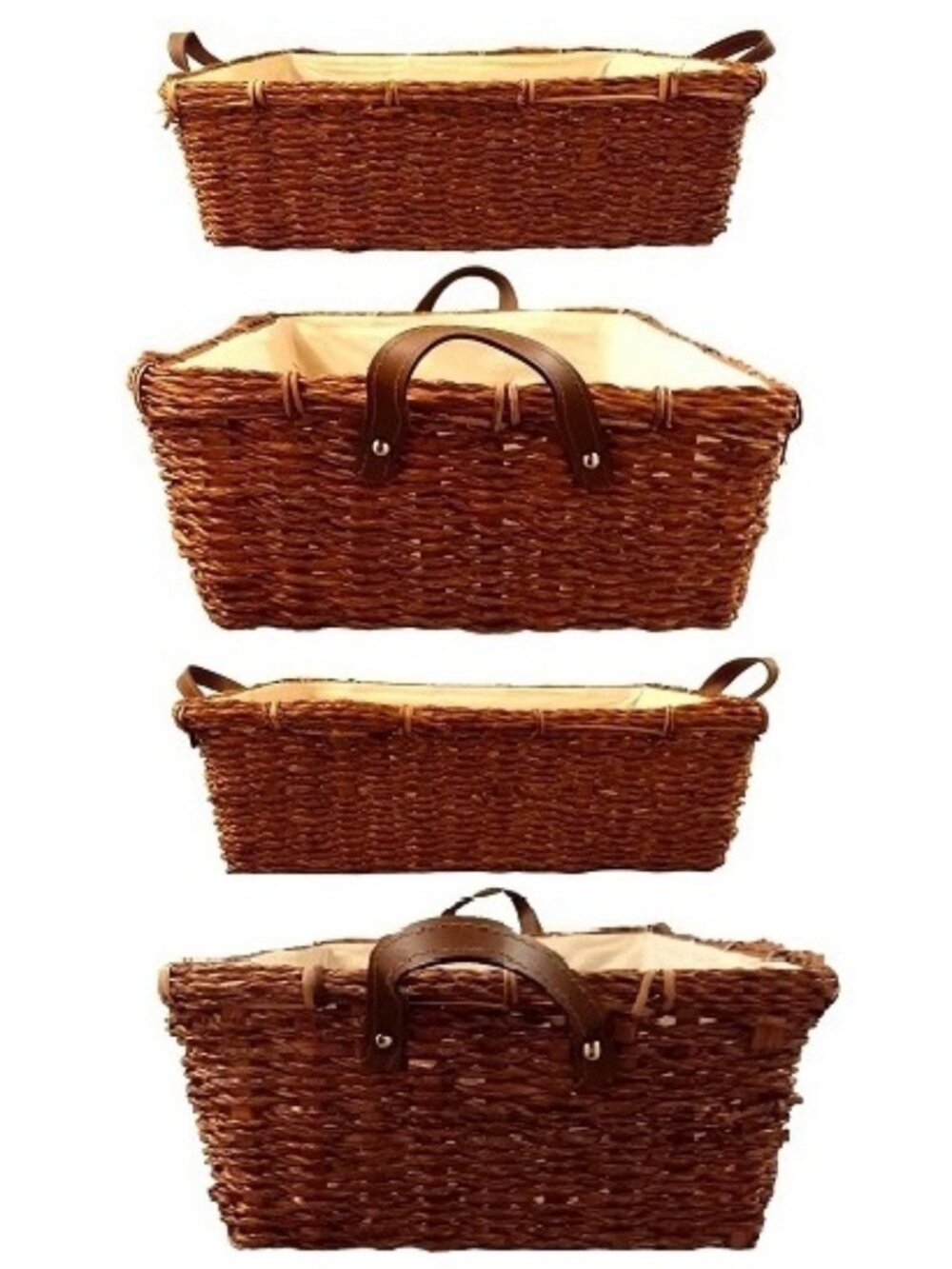Rectangular Lined Basket - Picture 2 of 5